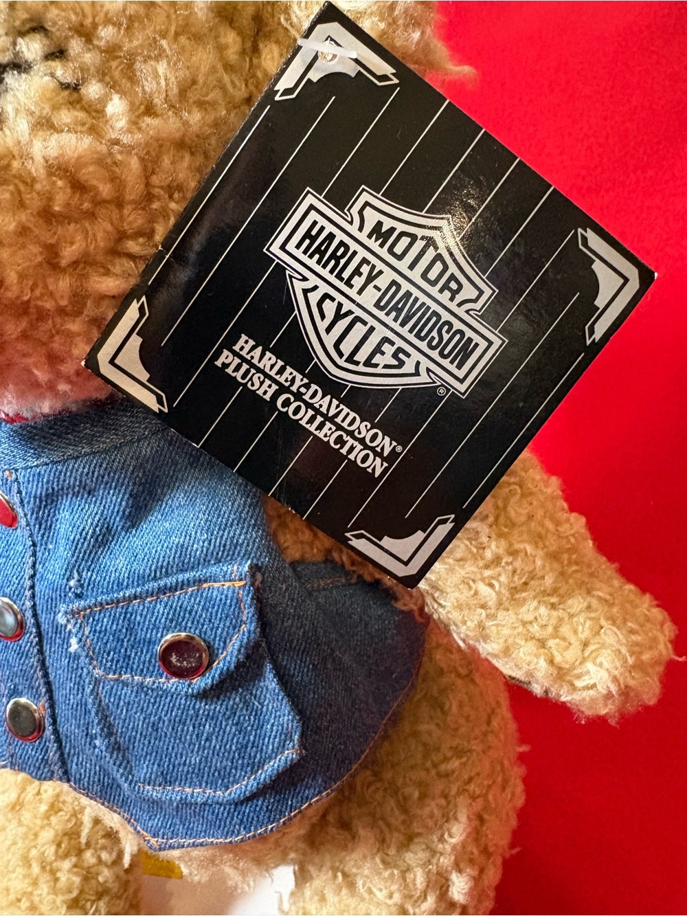 Vintage Harley Davidson 15" Plush Sissy Biker Teddy Bear Toy Cavanagh 1997 - Picture 6 of 16